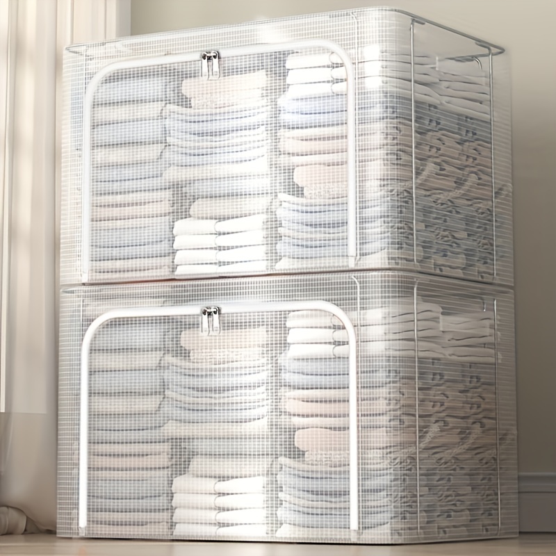 Sorbus Stackable & Foldable Clothes Organizer Storage Bins With