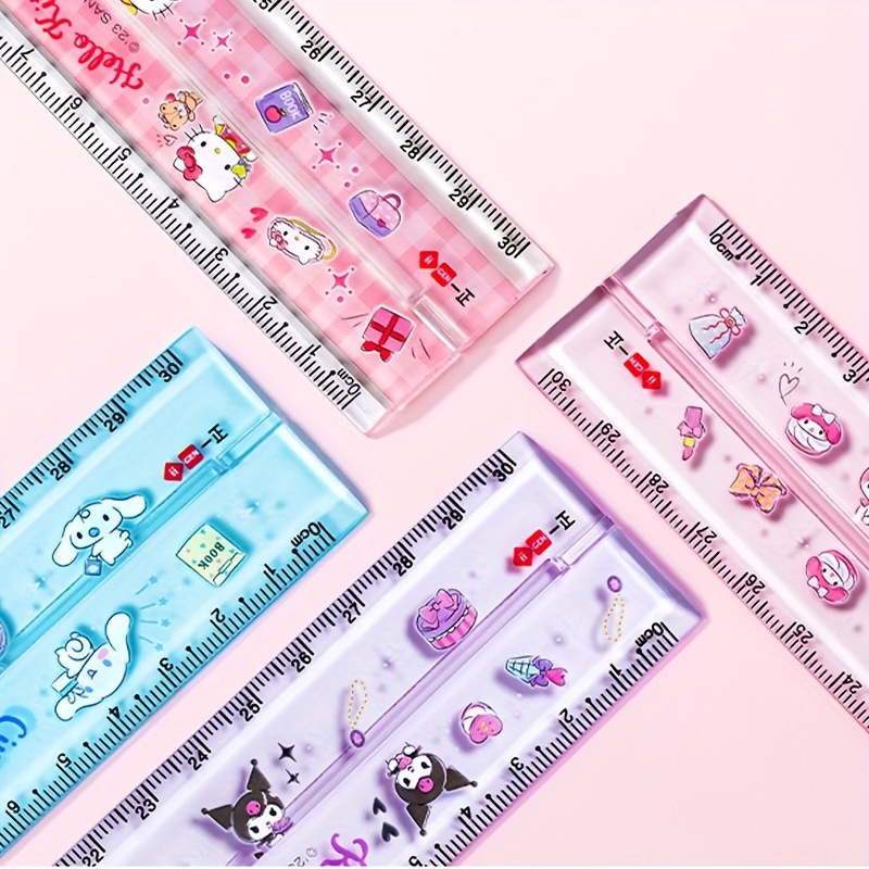 Korean Cute Cartoon Fruit Straight Ruler Random Color - Temu