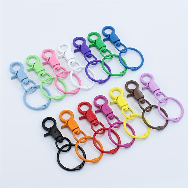 5 Pcs Colorful Keychain Ring Metal Lobster Clasp Clips Bag Car Keychain DIY  Jewelry Bag Hardware Accessories Key Hooks Hook