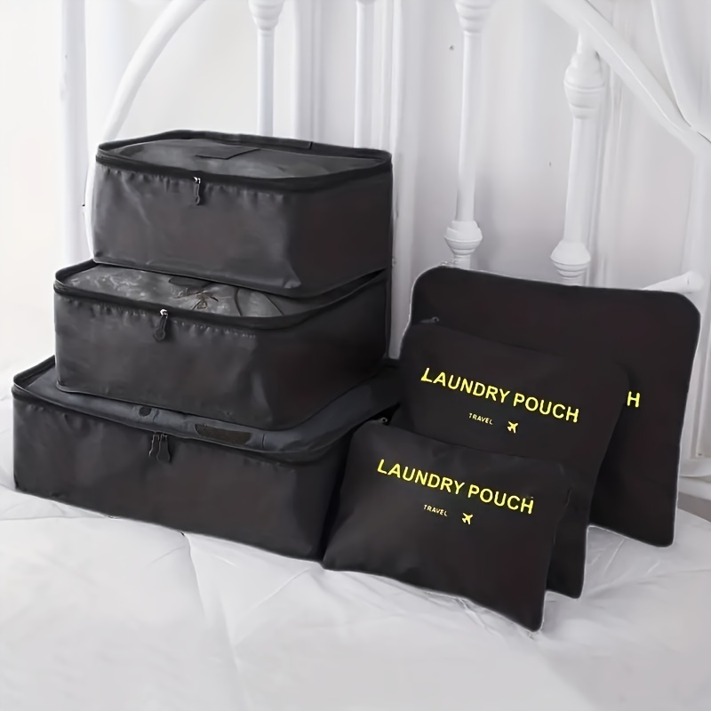 10x Package Travel Storage Bag Zipper Lock Clothes Underwear Sorting Pocket