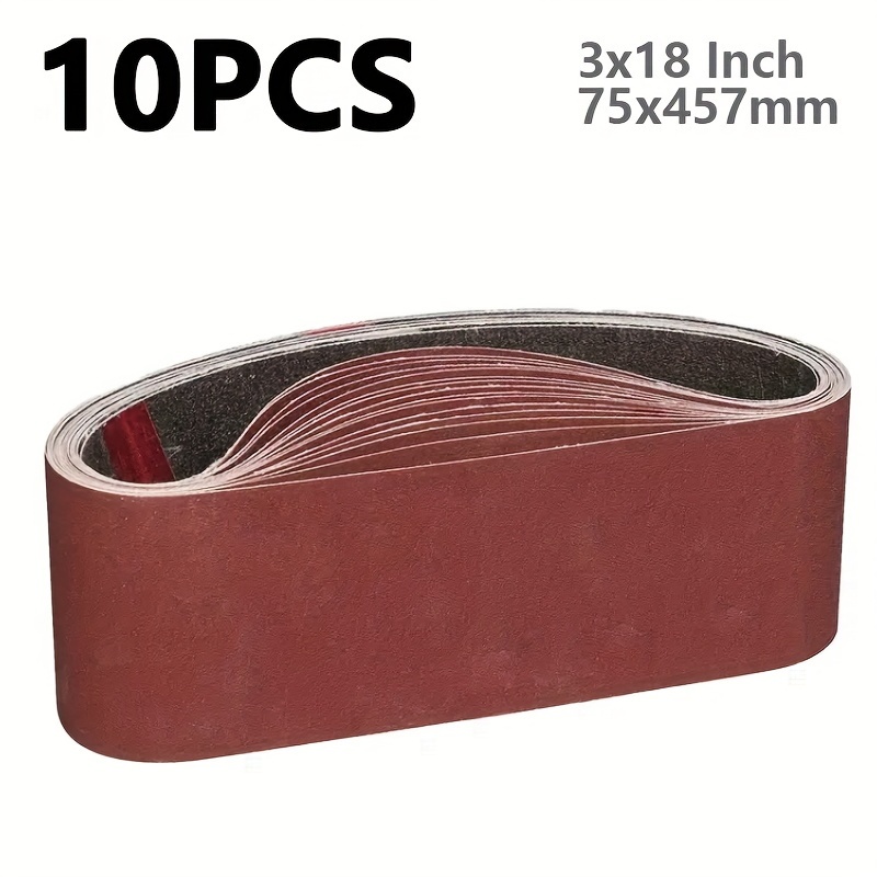 

10pcs/pack 457*75 Wood Metal Polishing Sand Belt, Different P80p120p150p240p400, 2pcs , A Total Of 10pcs In A Pack