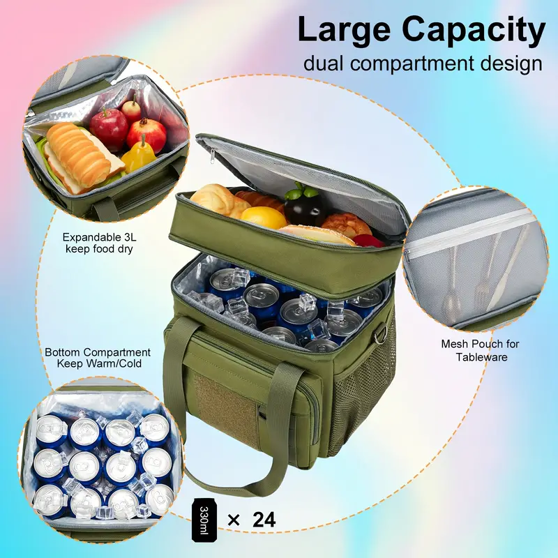 Lunch Bag Large Tactical Lunch Box Bag Heavy Duty Durable - Temu