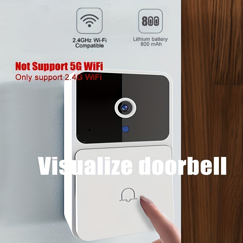 Tuya Smart Home Wifi Filaire Vidéo Sonnette 1080p Hd Sonnette avec caméra  de sécurité Sonnette bidirectionnelle Talk