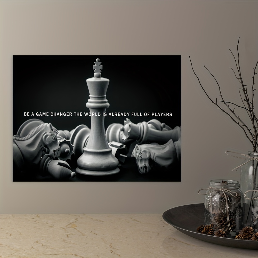 Bom e mal xadrez cartazes e impressões pintura em tela escandinavo