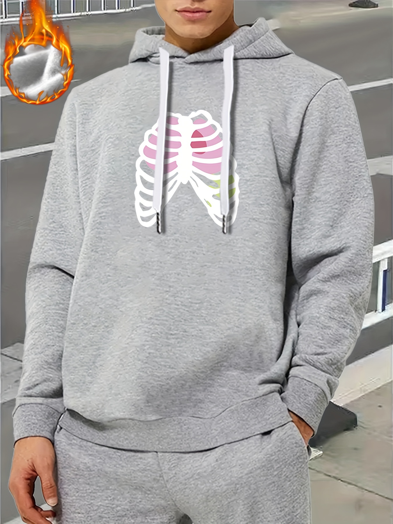 Mens Oversized Hoodie Baggy Pullover Hoodie Plain Casual Hooded Sweatshirts Long Sleeve Sweater Plus Size Fall Winter Drawstring Hoody Front Pocket O