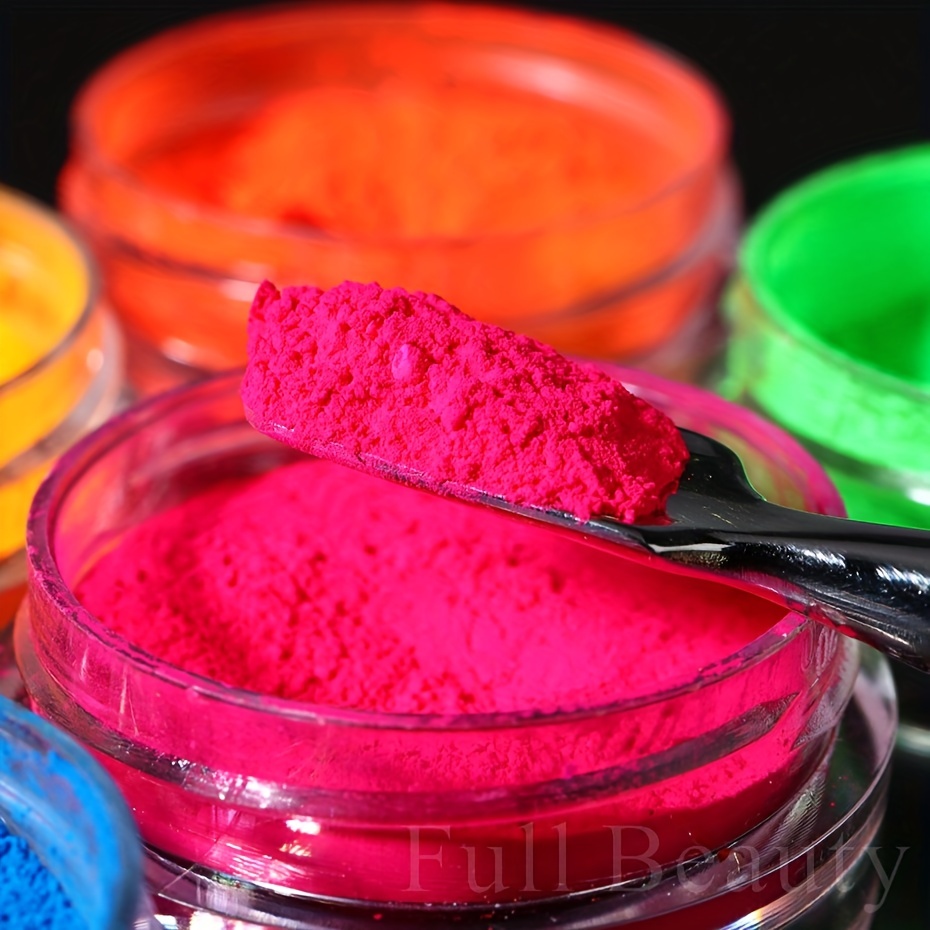 2g BORN PRETTY Neon Phosphor Nail Pigment Powder Glitter Decor Tips 