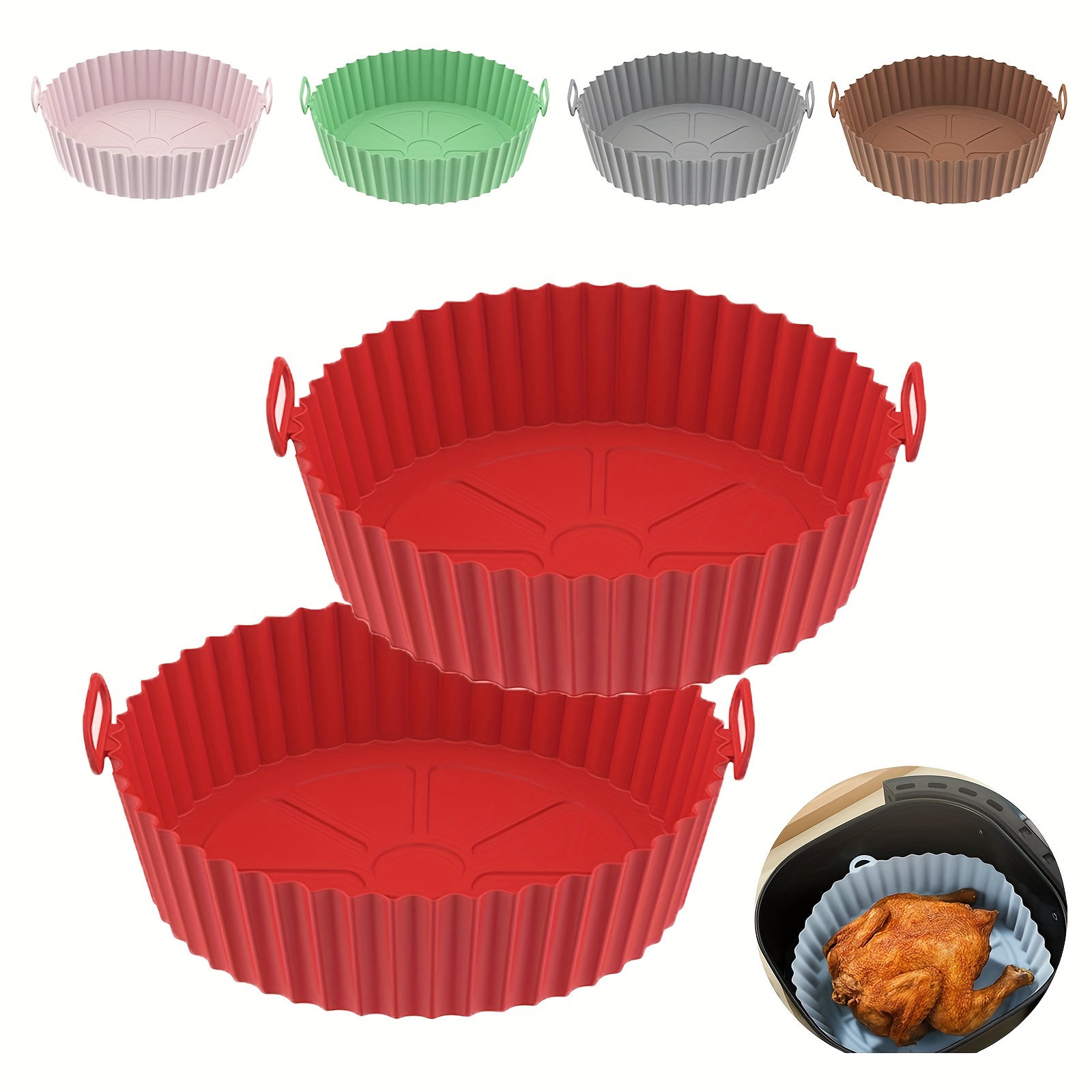 Silicone Muffin Pan For 3qt 5qt Air Fryer Cupcake Tray - Temu