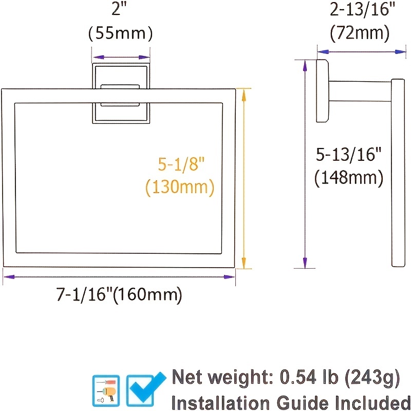 Set Ferramenta Bagno Nero Opaco 5 Pezzi Montaggio A Parete - Temu Italy