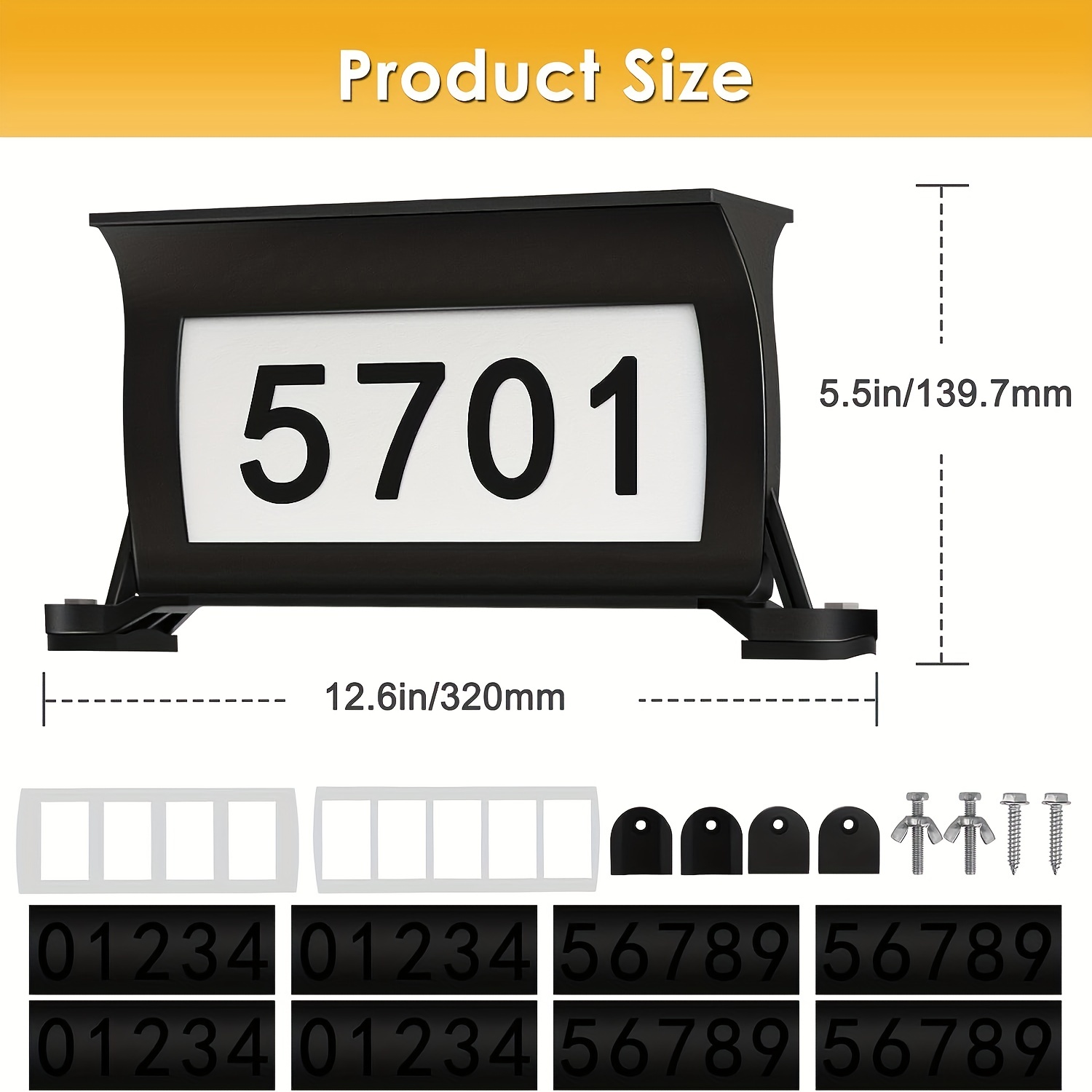 Personalize Your Home With Waterproof Mailbox Numbers - Temu