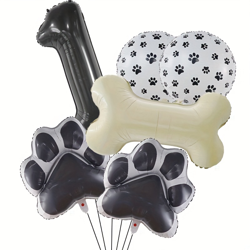 Palloncini per feste per cani Decorazioni Palloncini di alluminio a forma  di osso di grandi dimensioni Palloncini in mylar a forma di zampa di cane  per animali domestici Decorazioni per feste di