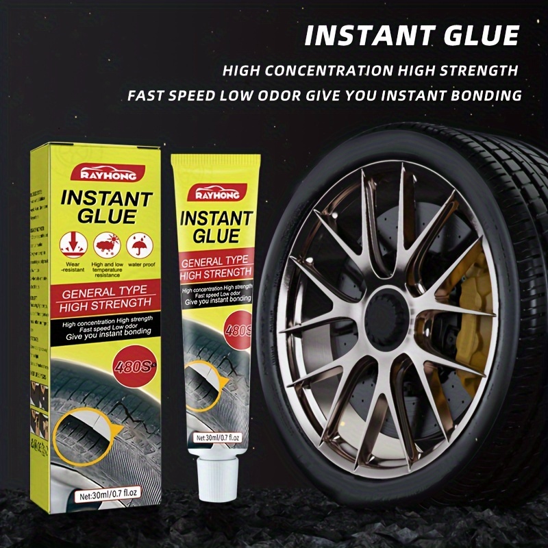 Black Tire Repair Glue Rubber Strong Adhesive  