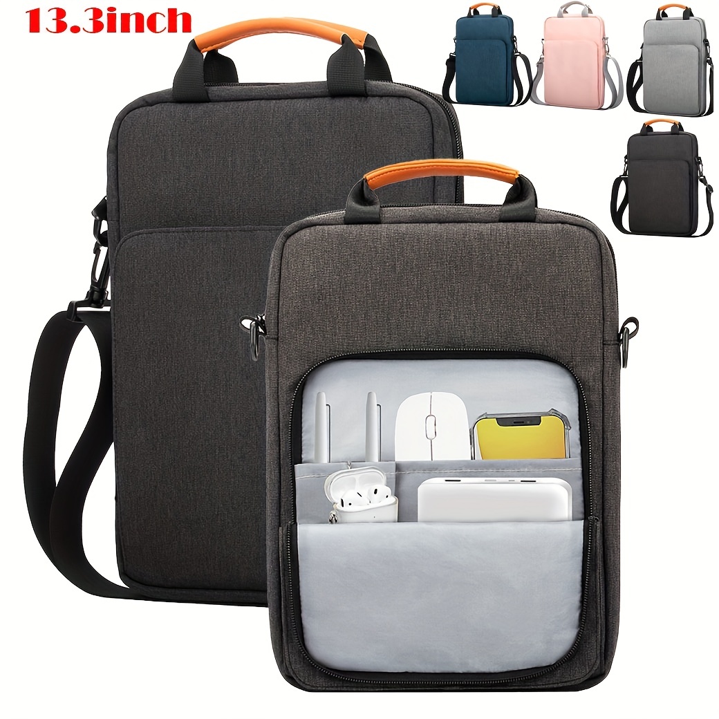 1pc 13.3 Inch Laptop Shoulder Bag Waterproof Handbag For 13\