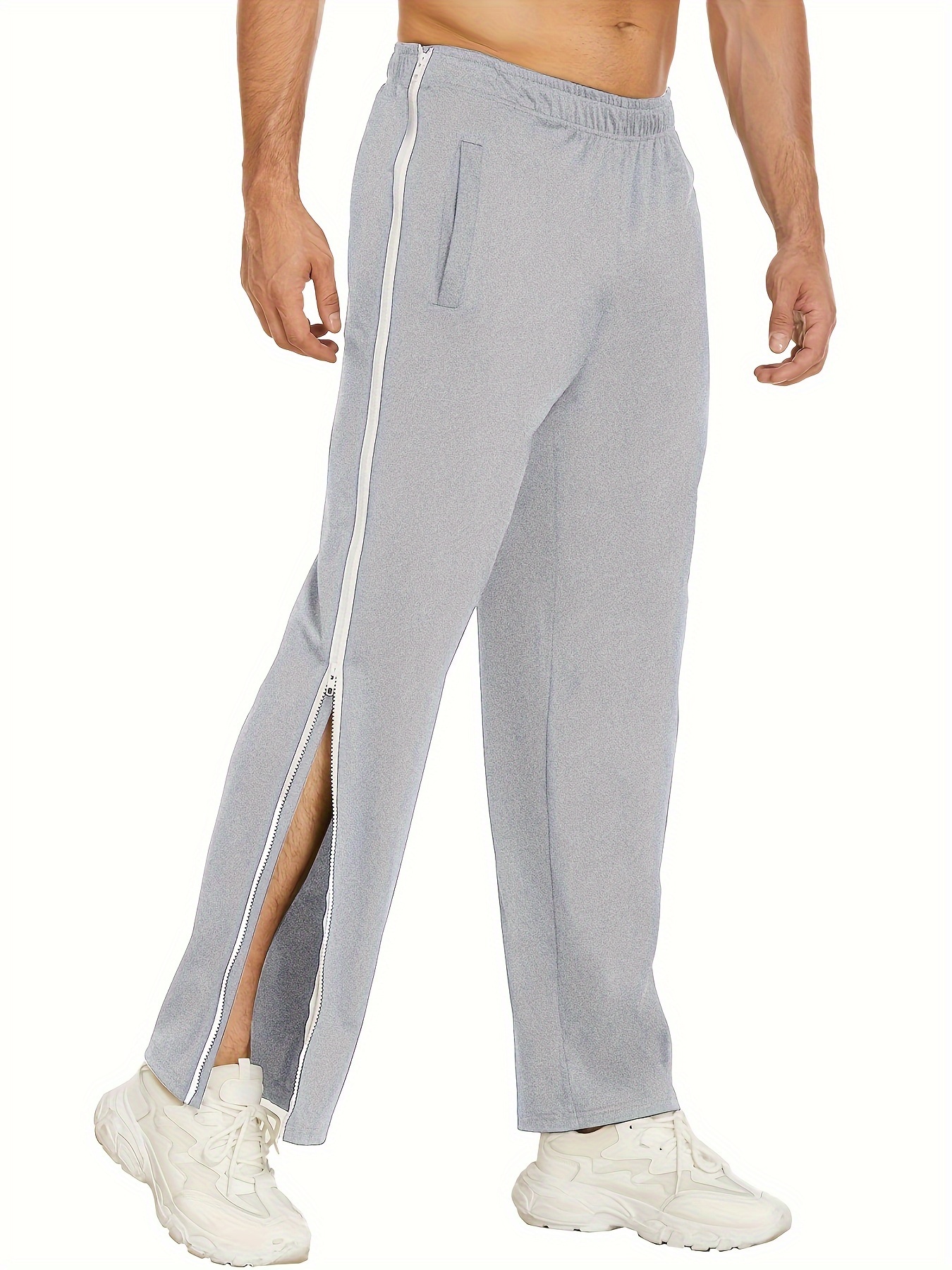 Pantalon de survêtement multi-poches pour homme, jogging décontracté avec fermeture  éclair à la cheville, d