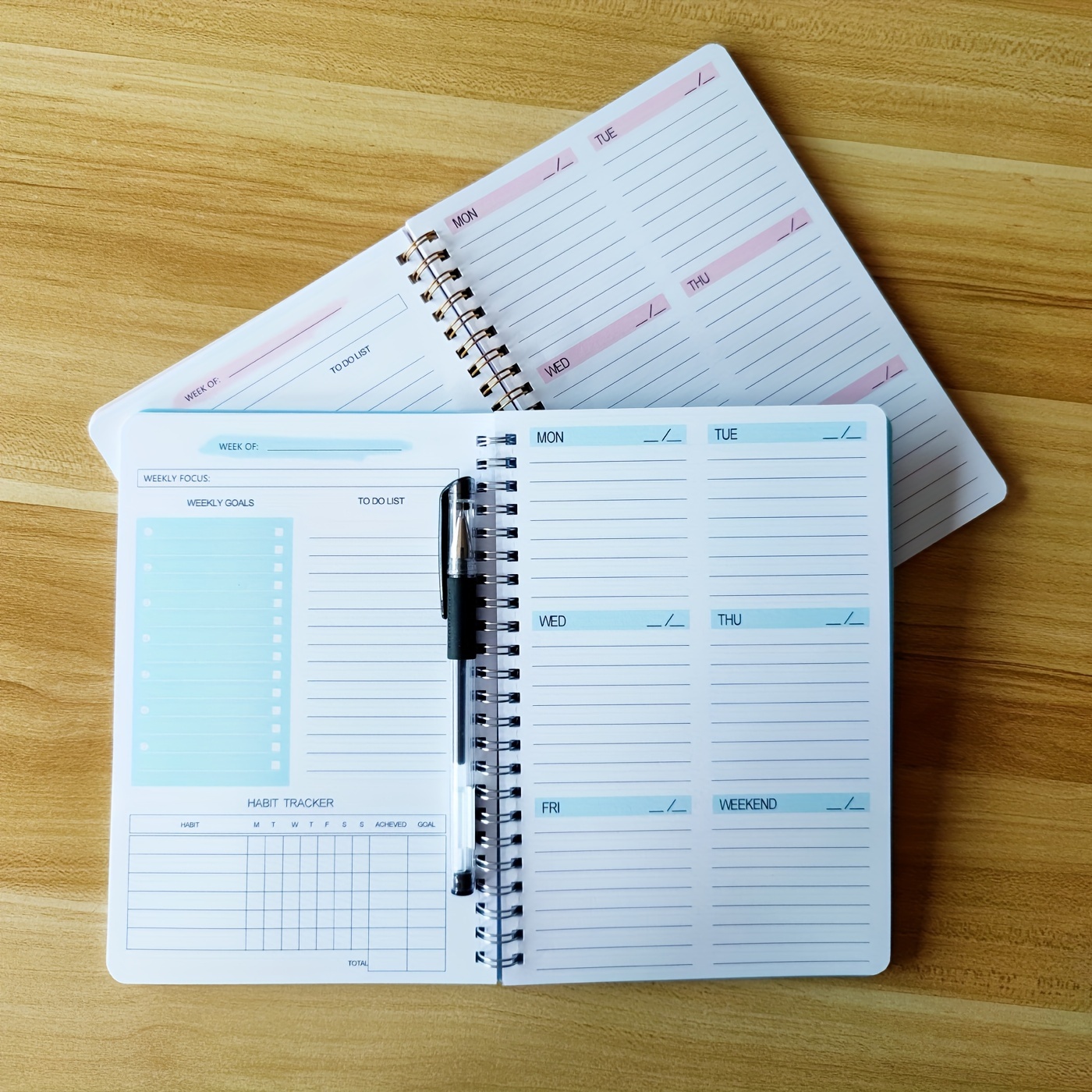 Habit Tracker Calendar & To Do List Planner, Spiral Bound Daily