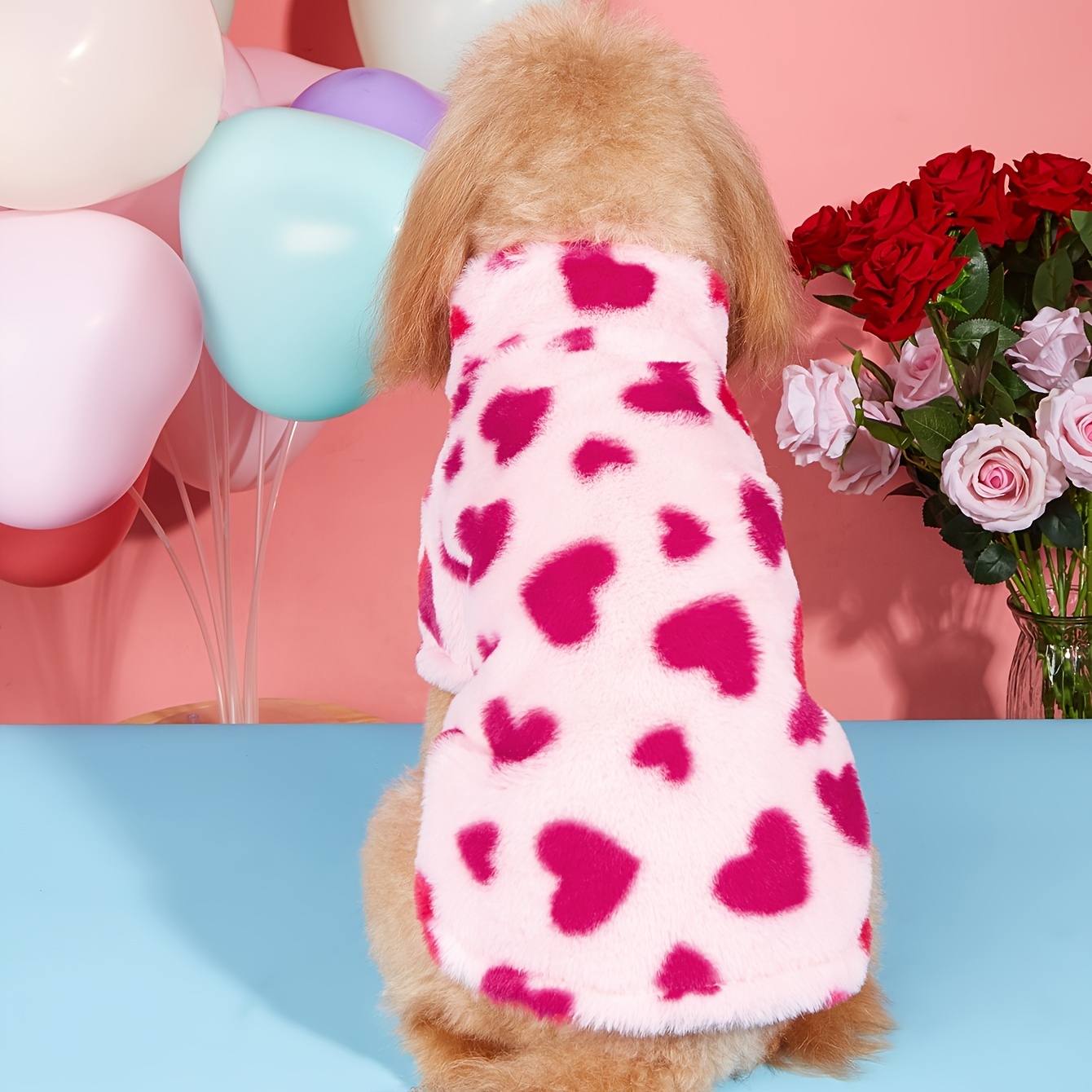 pet clothes dog   pattern plush warm thickened coat for small and medium dogs christmas gift Product details 0