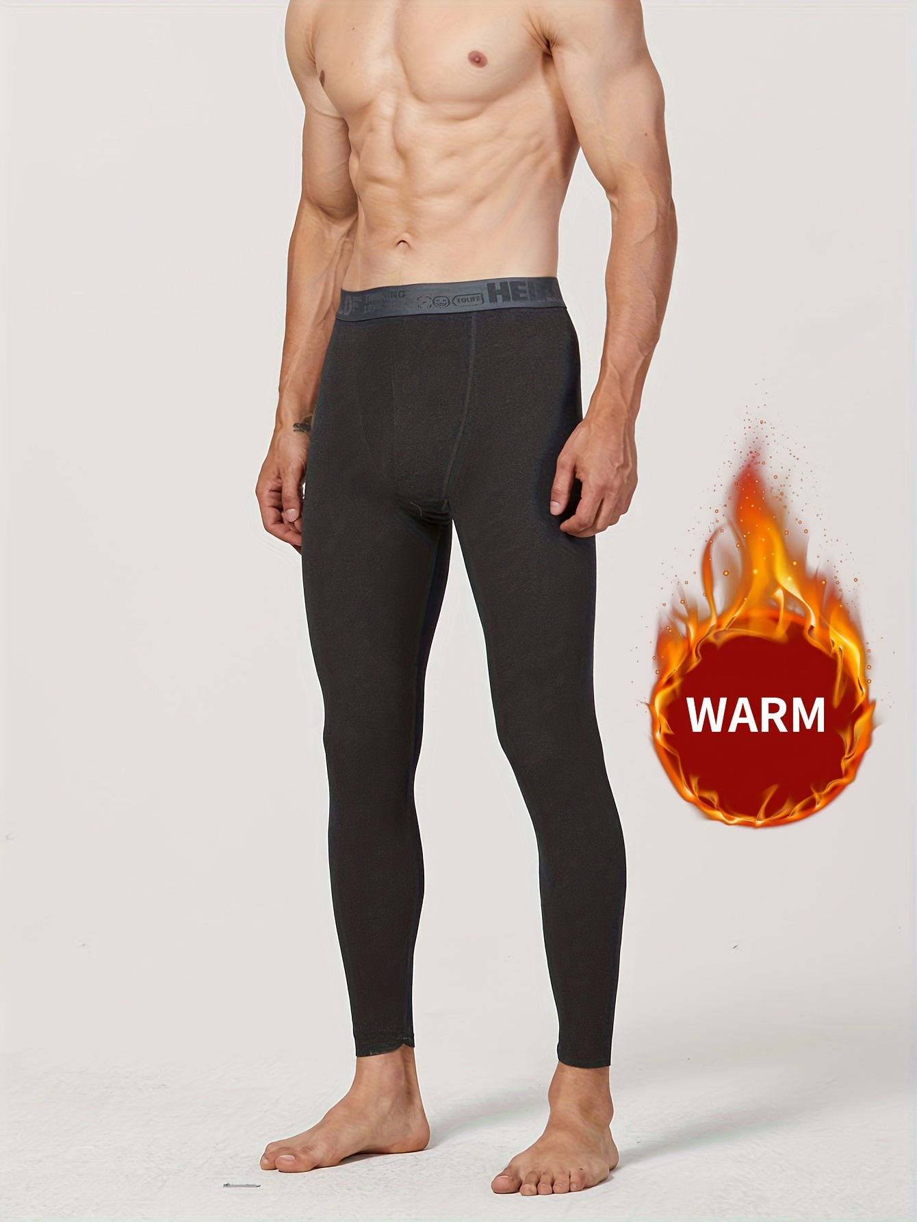 CompressionZ Men's Thermal Compression Pants Base Layer Running Tights  Athletic