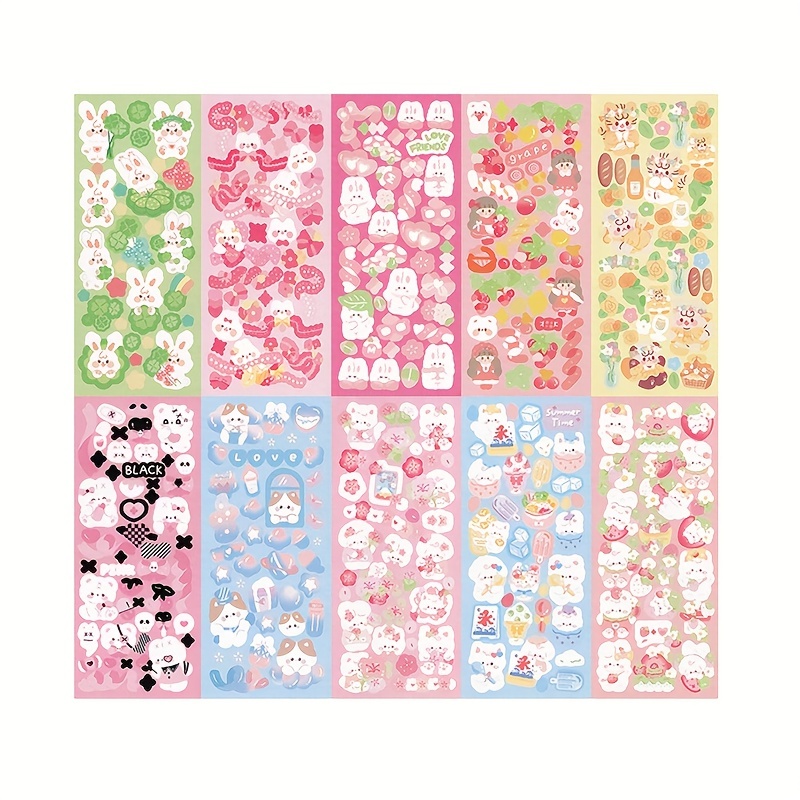 Cat Sticker Pack, Cute Stickers 10 pcs