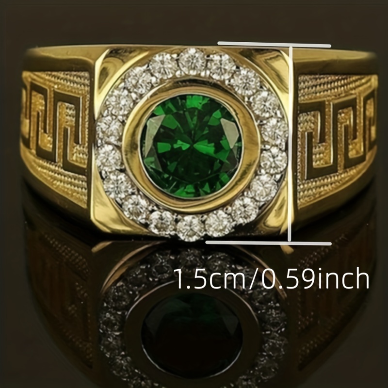 Men's Inlaid Ring — Stylish Accessory for Any Occasion