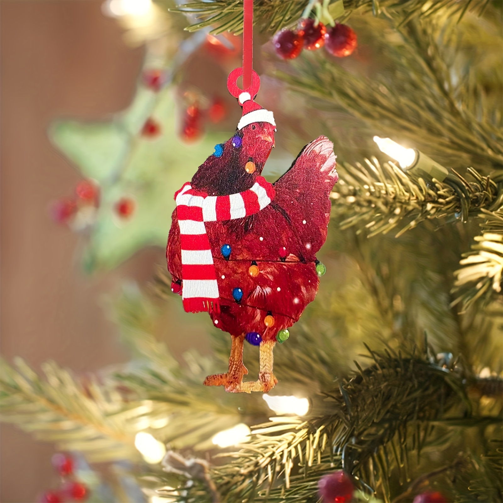 Christmas Tree Ornaments Decorations Turkey Car Xmas Hanging Decoration  Ornament Little Decorated Unbreakable Gifts Indoor Outdoor for Christmas  Tree