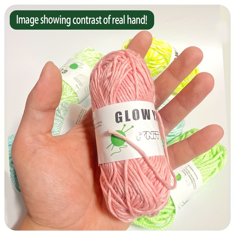 Glow Cotton Yarn Glow Hand Kitting Yarn Luminous Cotton Yarn - Temu