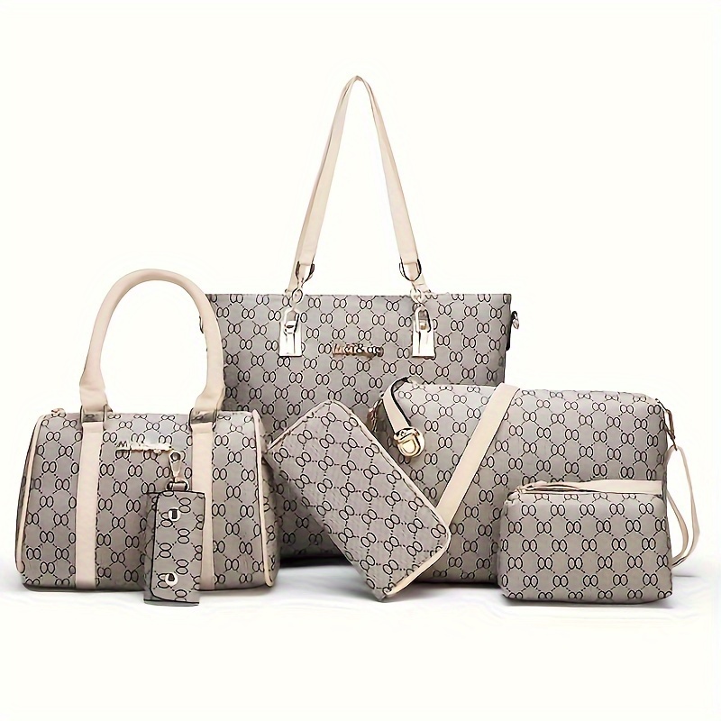 Solid Color Louis Vuitton 2-pieces set bags for ladies