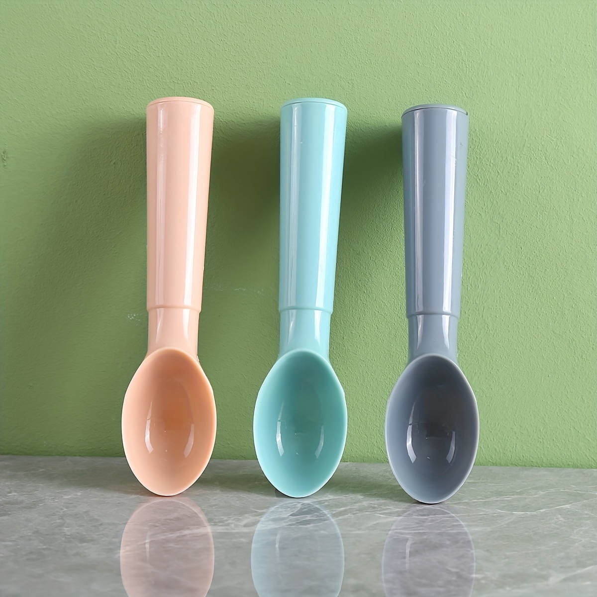 Ice Cream Scoop Melon Spoon Plastic Spoon Baking Ice Cream - Temu