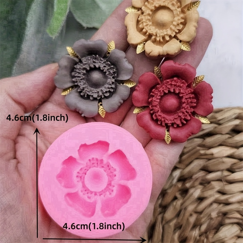 Flower Silicone Mold Floral Epoxy Resin Molds Jewelry Making Flowers Mould  1Pc