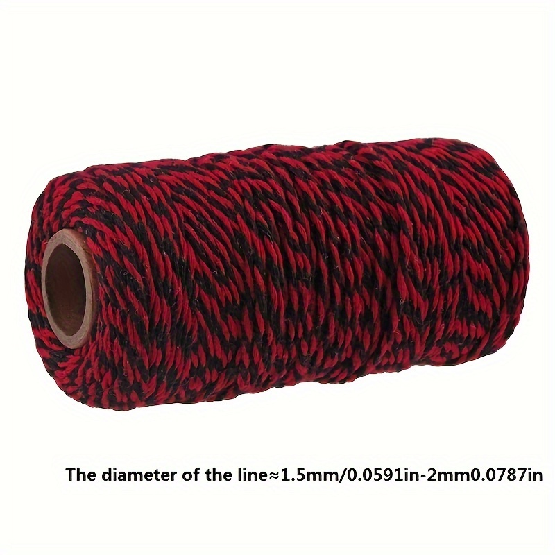 Red Sparkle Hemp Twine - Wrappily