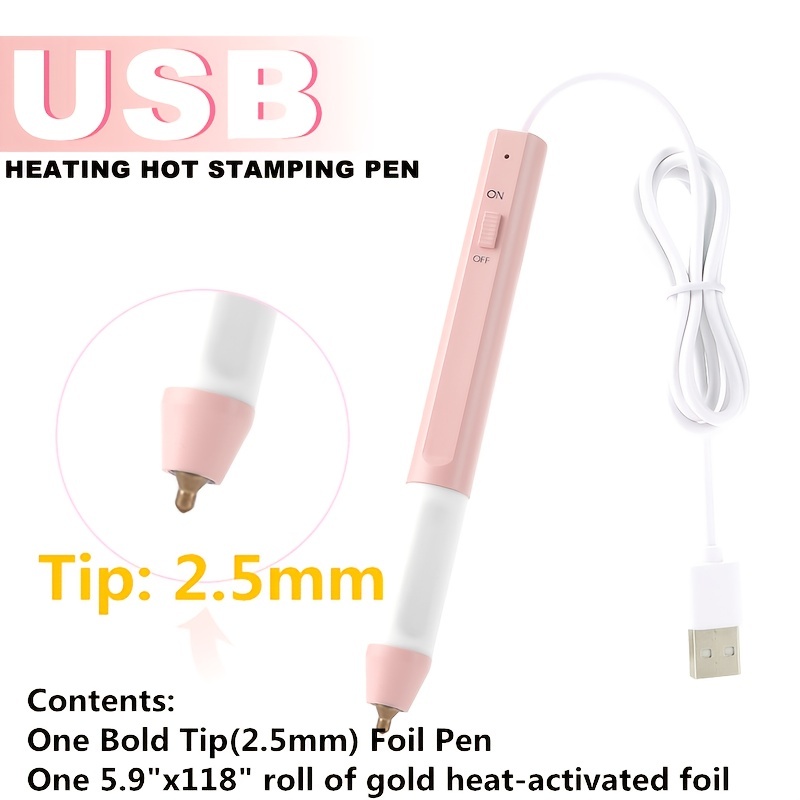  Heat Foil Pen, USB Heat Foil Stamping Embossing Pen