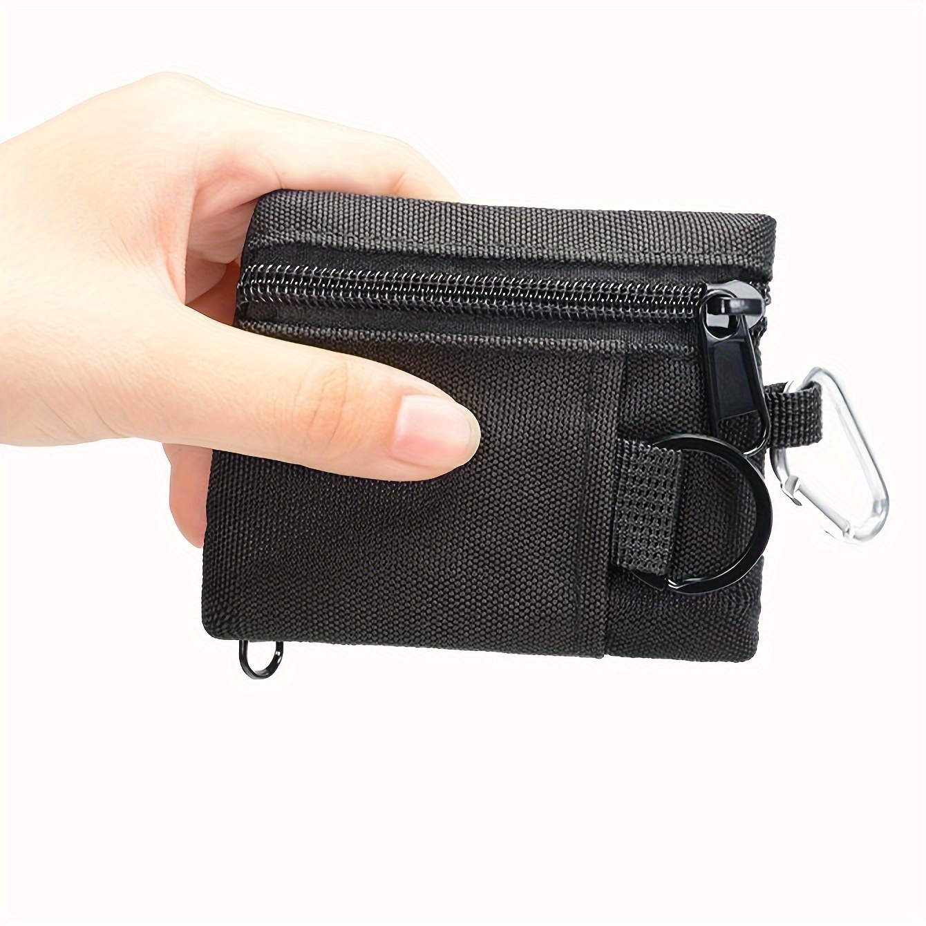 Dad Fishing Zipper Mini Wallet Key Fob