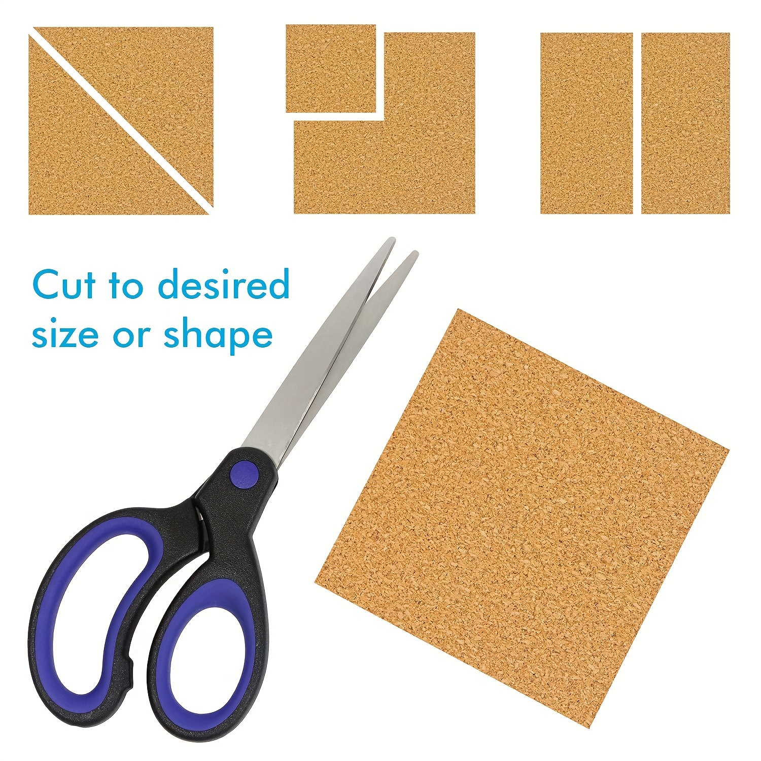 Self adhesive Cork Squares Cork Adhesive Sheets For Coasters - Temu