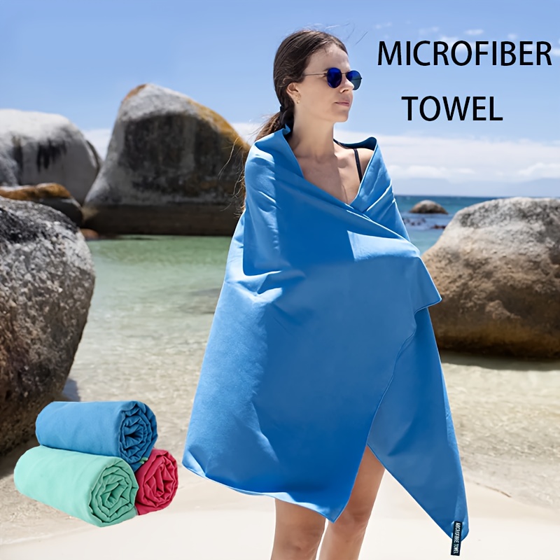 40x80cm Toallas de microfibra para viajes, deporte, secado rápido, toalla de  pelo grande súper absorbente, toalla ligera ultrasuave para gimnasio,  natación y Yoga