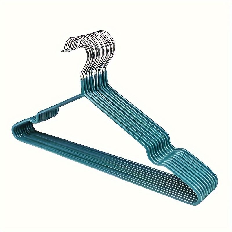 Traceless Non slip Metal Clothes Hangers With Grooves Heavy - Temu