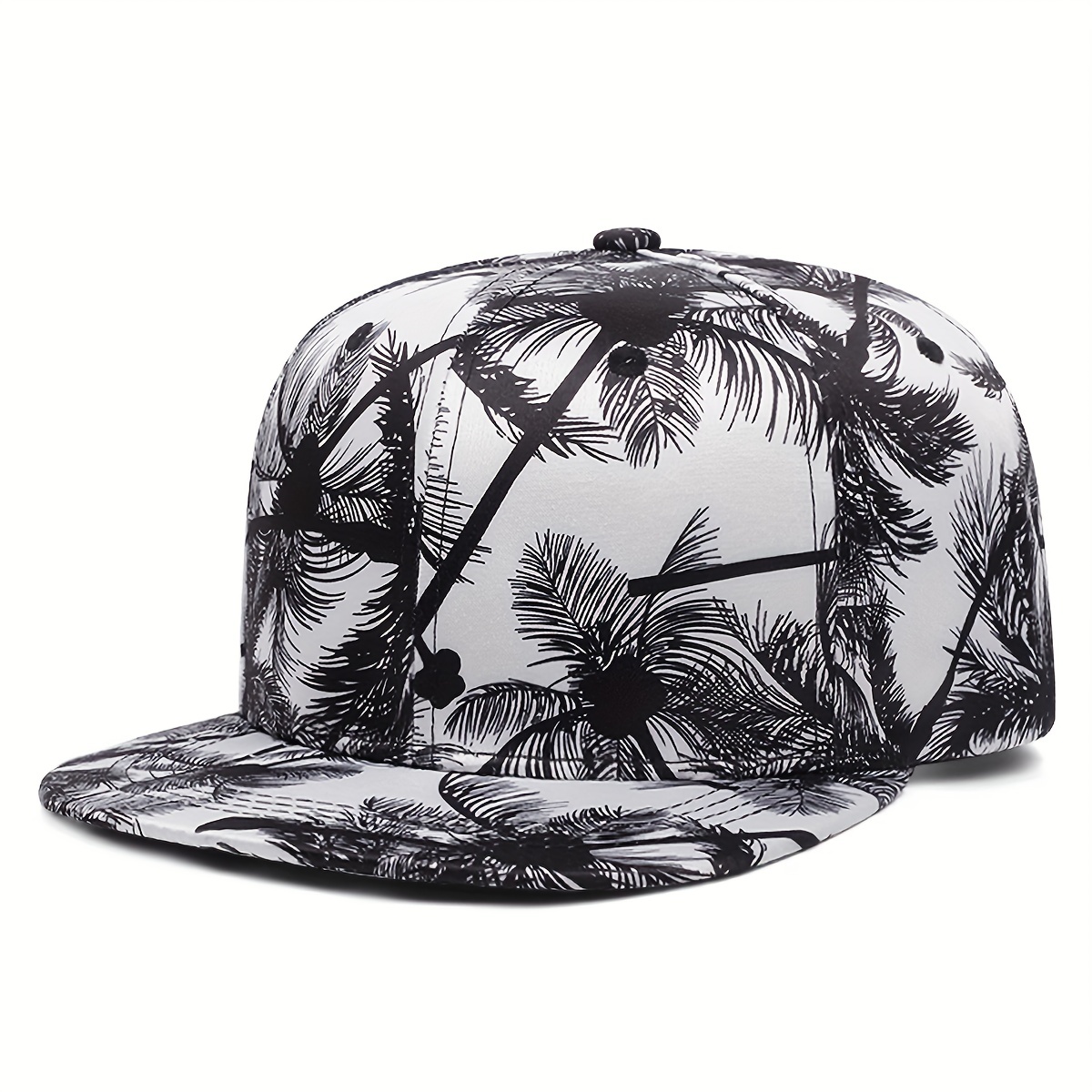 New Coconut Tree Print Snapback For Men Women Adjustable Baseball