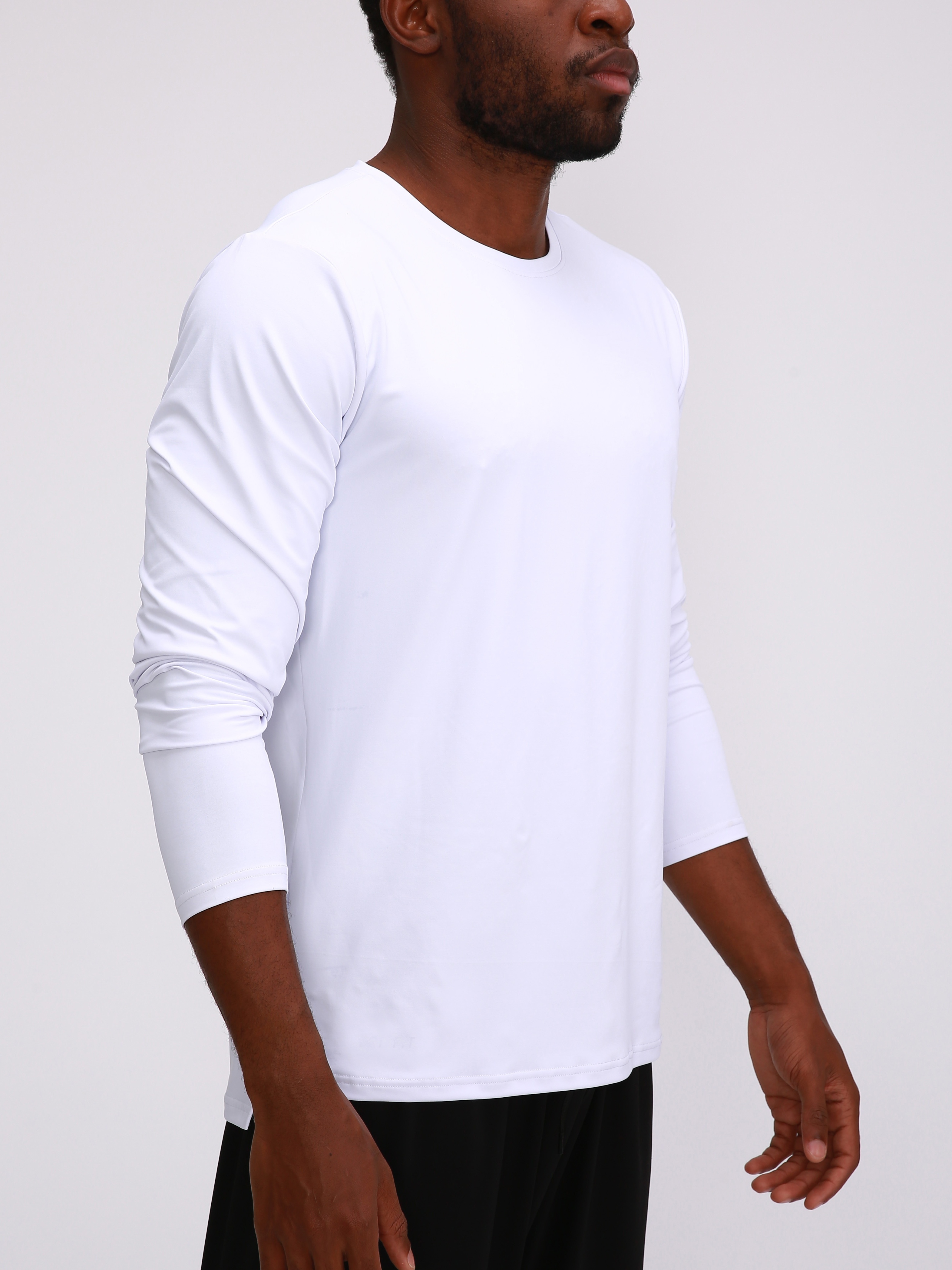 Solid Color Fitness Short Sleeve Sports Tee Round Neck Slim - Temu