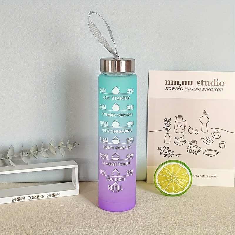 Stay Hydrated On the go: Gradient Color Water Bottles And - Temu