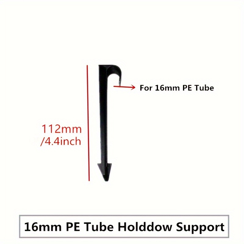 Image of 25pcs Irrigation Tubing Hold Down Stakes Used For 1/2"(od.16mm) Pe Tube Drip Tubing, Anchor For Sprinkler Garden Hose Landscaping