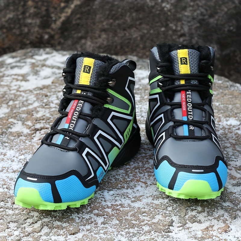 Men's Plush Lining Snow Boots Anti Slip Thermal Platform Winter Boots