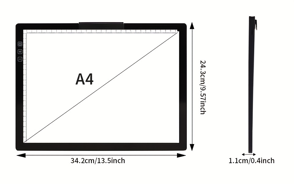 A4 Scatola Luminosa Wireless Supporto Innovativo E Clip - Temu Italy