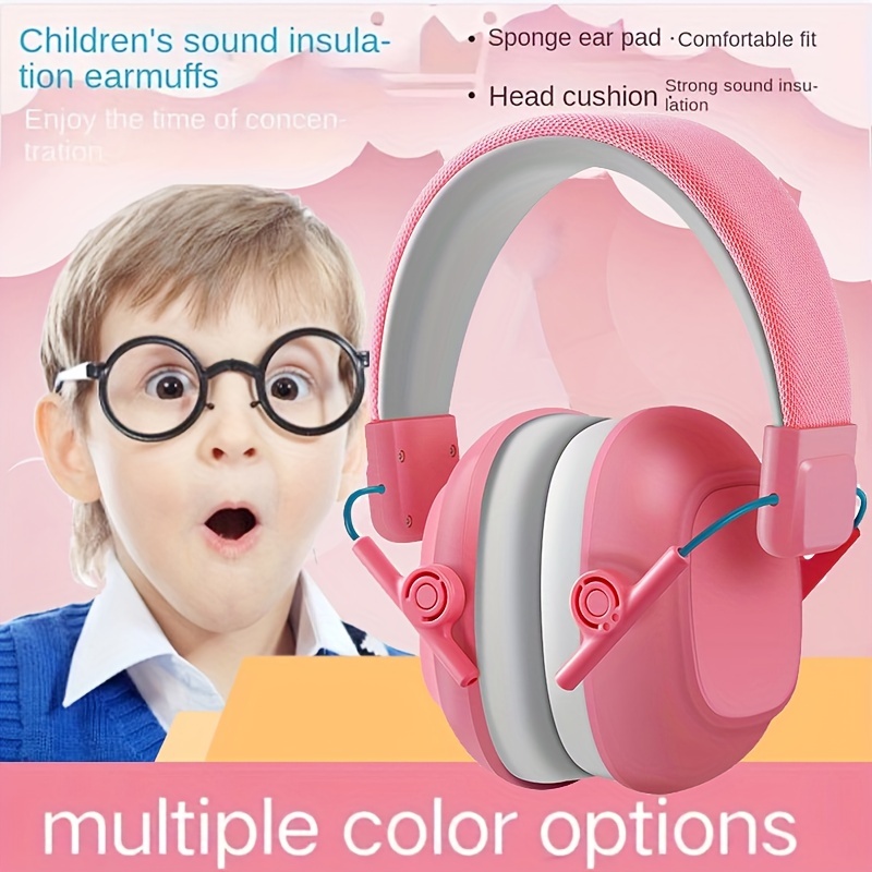12 auriculares con cancelación de ruido para niños, orejeras de protección  auditiva a granel de 27 dB, ajustables, orejeras de seguridad auditiva