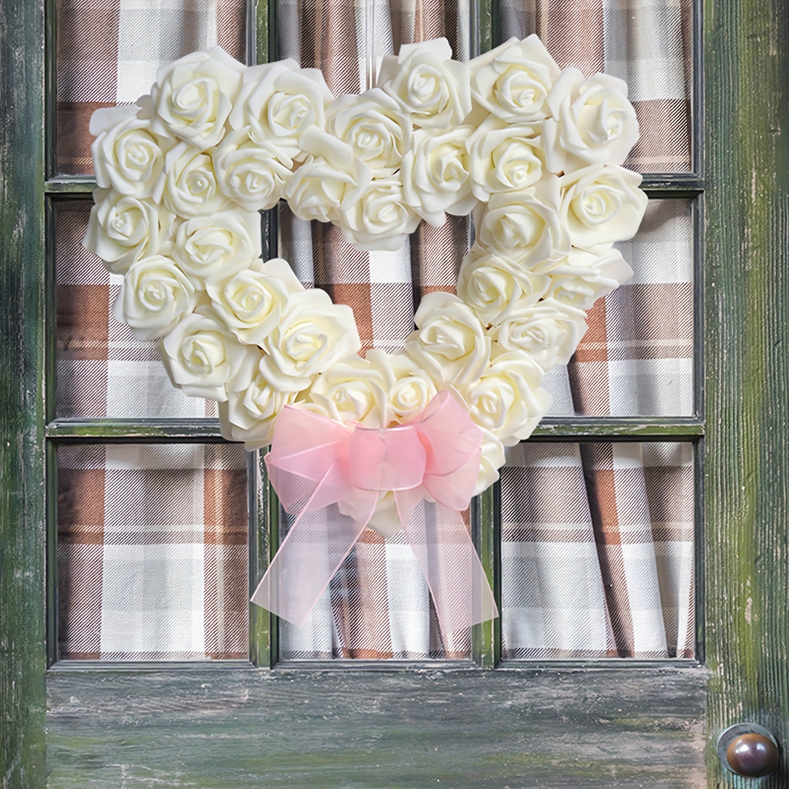 Romantic Heart shaped Wreath Valentine's Day Weddings Home - Temu Australia