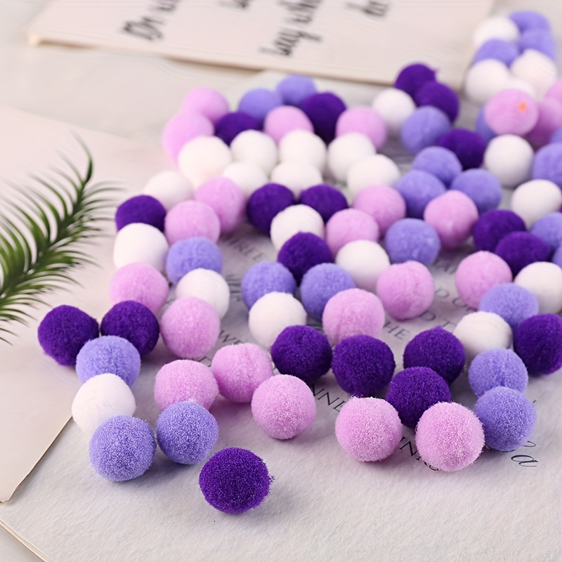 Mixed Colors Pompoms Colorful Small Fluffy Balls For Party - Temu