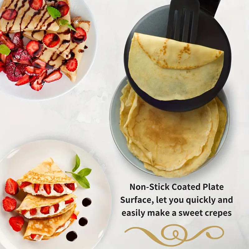 Aoruru Electric Pancake Maker for Kids Mini Crepe Maker Nonstick Fried Eggs  Pan