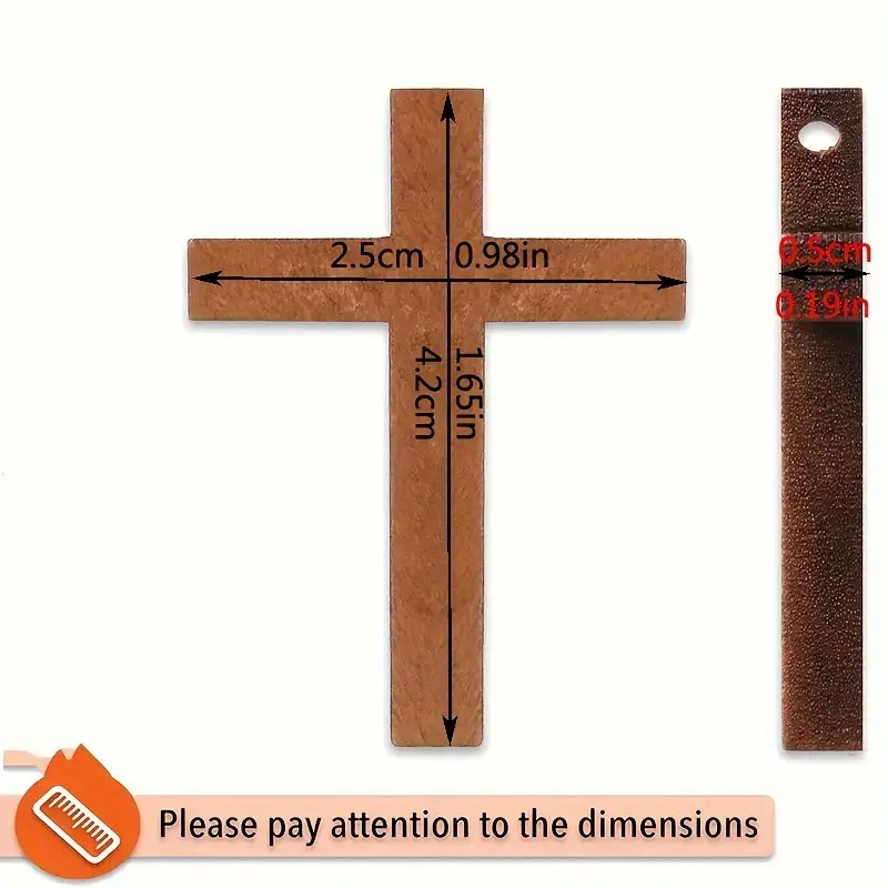 Wooden Crosses Pendannt Small Wooden Crosses Charms Bulk For - Temu