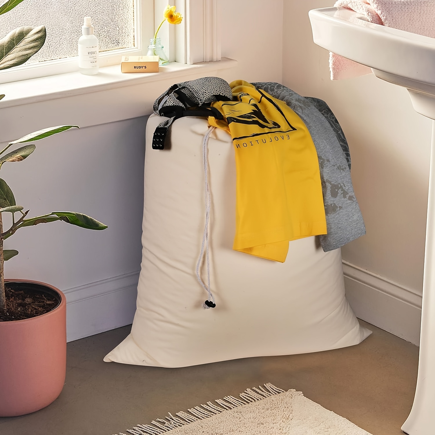 Mesh Laundry Bags  Mesh Drawstring Wash Bag,Sleeping Bag Storage
