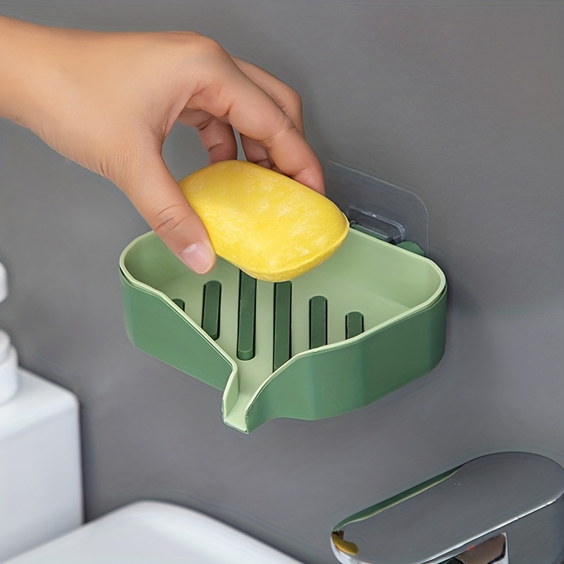 Wall Mounted Double Layer Soap Dish for Bathroom Organization