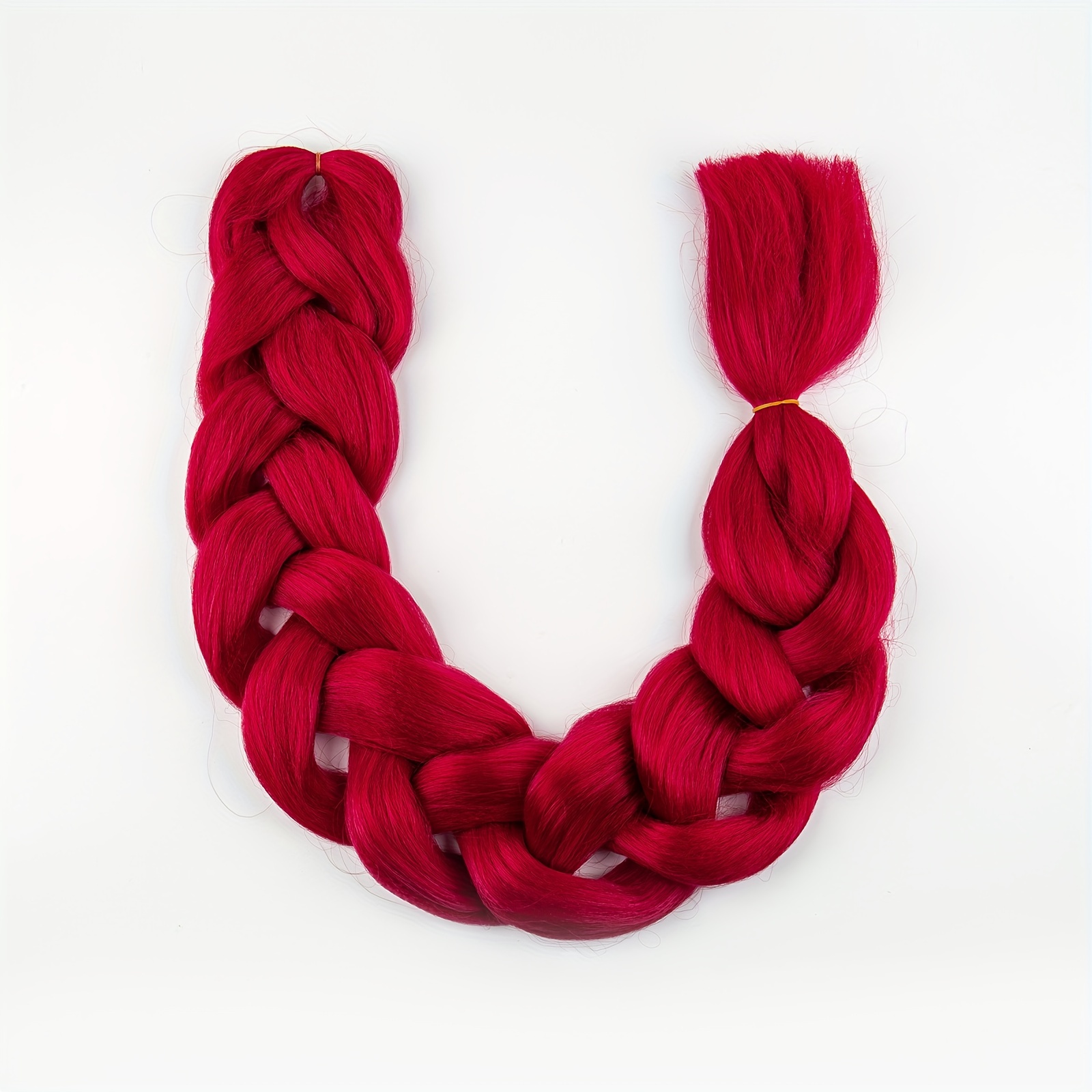 Extensão de cabelo de tranças sintéticas, caixa de tranças coloridas de  crochê retas para mulheres 50g, marrom azul vermelho preto - AliExpress