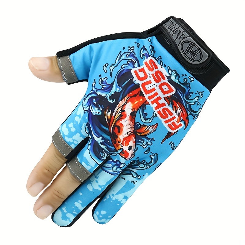 Stay Safe Breathable: Fingerless Fishing Gloves Outdoor - Temu