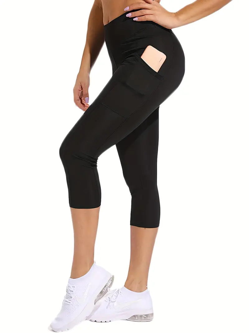 Quick drying Black Yoga Leggings Hip lifting Design Women's - Temu