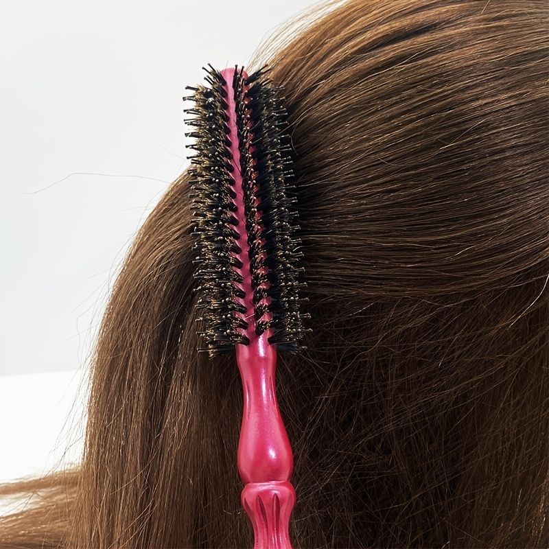 Round Brush Boar Bristle Hair Brush For Women Hair Straightening Brush Or Curling  Brush For Blow Dry Best Hair Dryer Brush And Best Hair Products | Today's  Best Daily Deals | Temu Canada